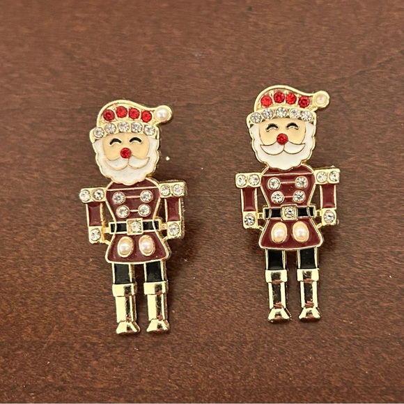 Festive Santa Claus Earrings - Picture 1 of 2